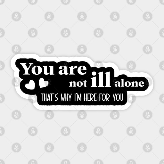 i am here for you Sticker by Lins-penseeltje